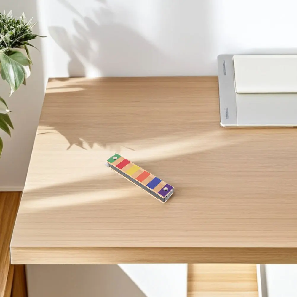 

2Pcs Wooden Harmonica 16 Hole Double Row Compact Portable Musical Instrument for Children Toddlers Musical Instrument