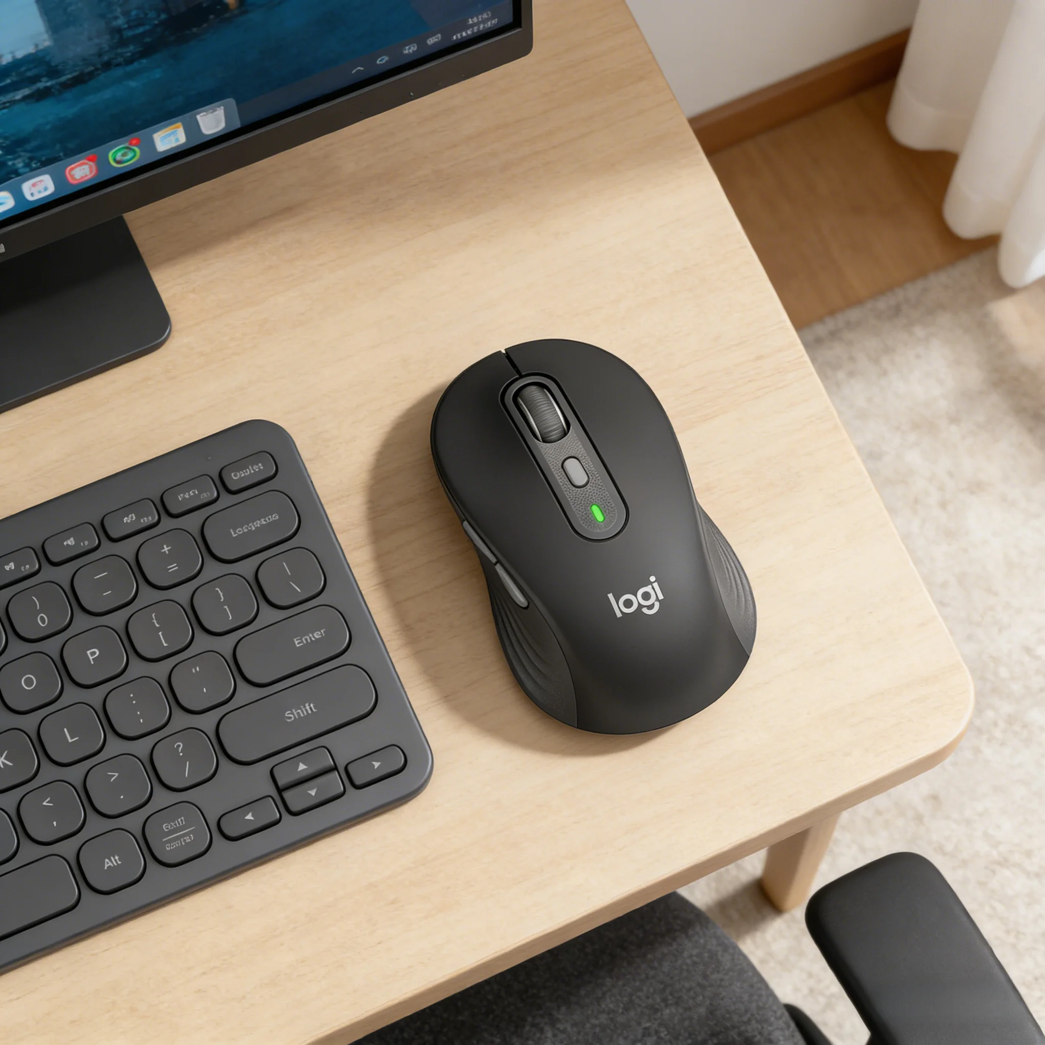 

Logitech M750 Wireless Mouse SmartWheel Precision Scrolling Silent Click Programmable Buttons for Business Office PC Laptop