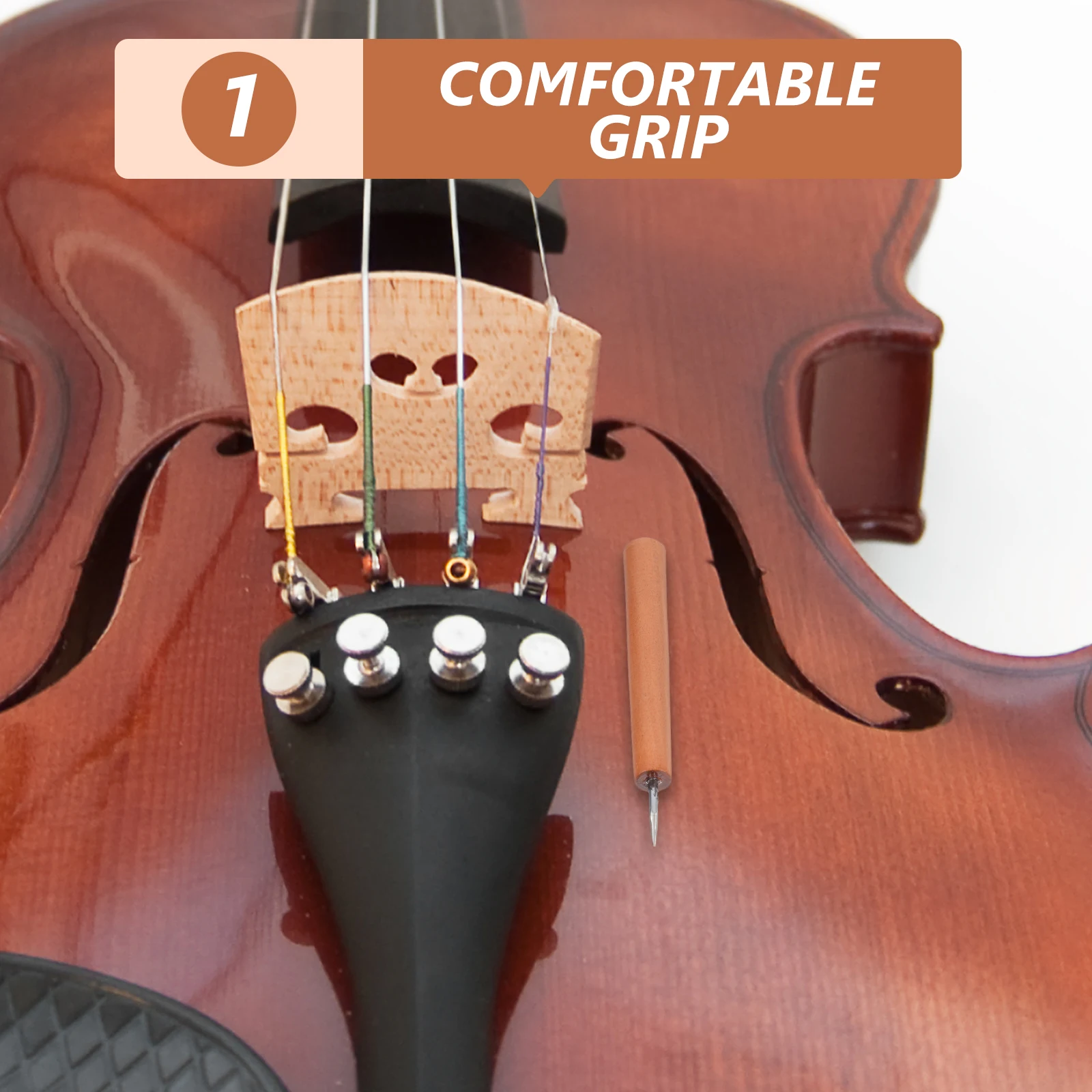 

Violin Screw Wrench Chin Rest Shaft Tool Adjustment Repair Accessory Musical Instrument Wood