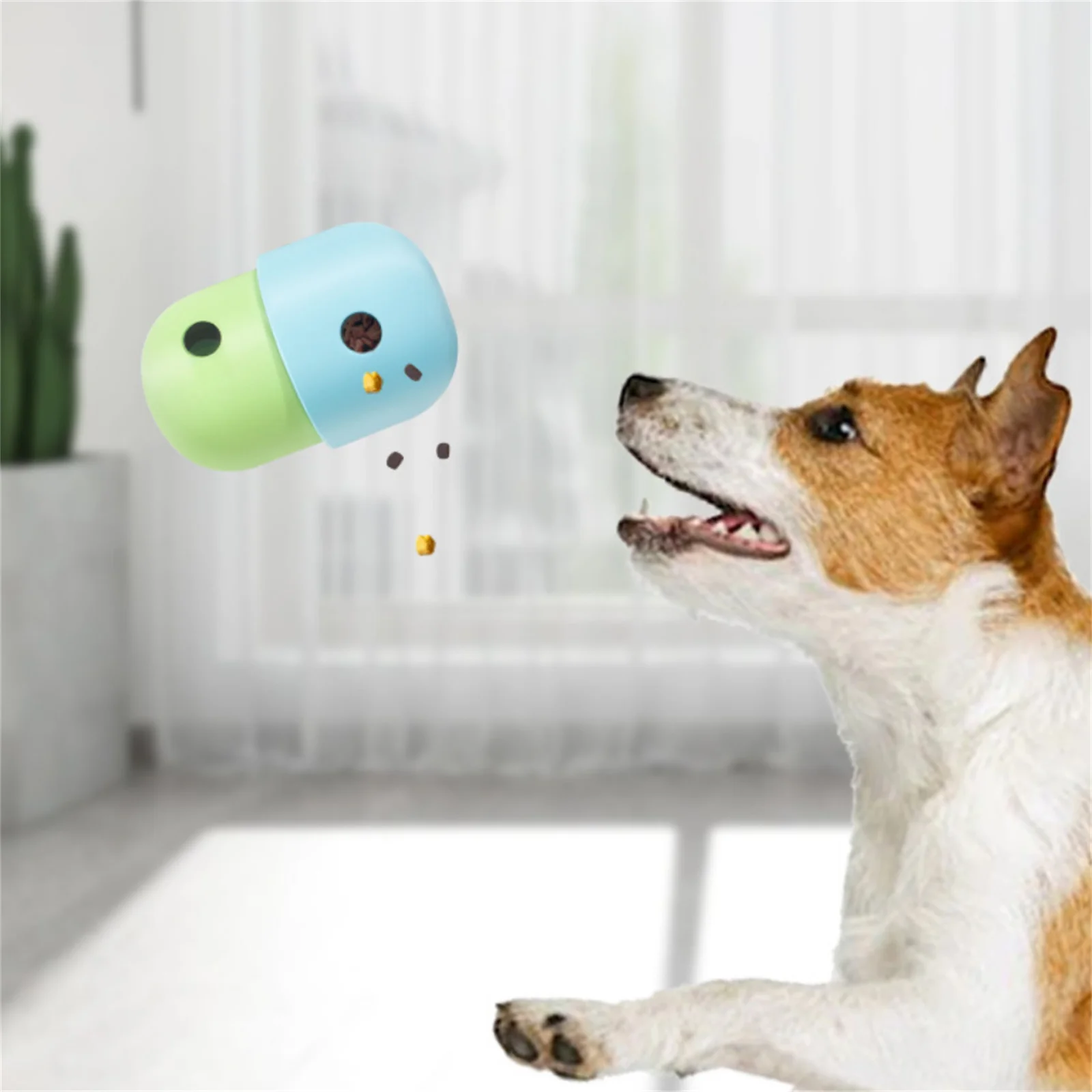 

Pet Dog Toy Food Leakage Molar Puzzle Dog Ball Food-grade Silicone Slow-eating Cat Toy