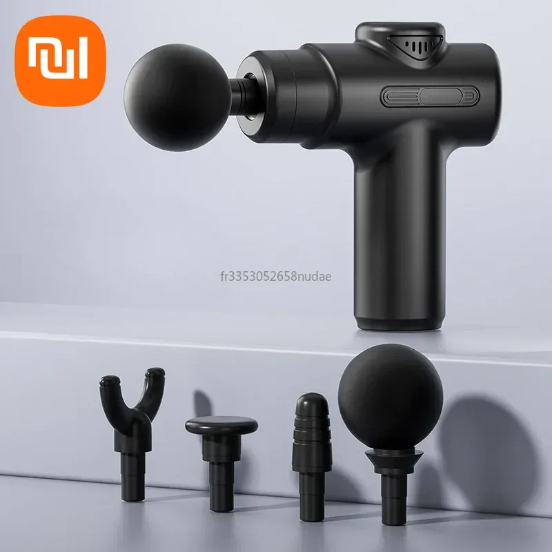 Elektrische Massagepistole, Tiefengewebe, Gesichtsmassagegerät, 8 Köpfe, Arme, Hinterbein, Muskelentspannung, für Körper, Rücken, Arm, Sport, Fitness