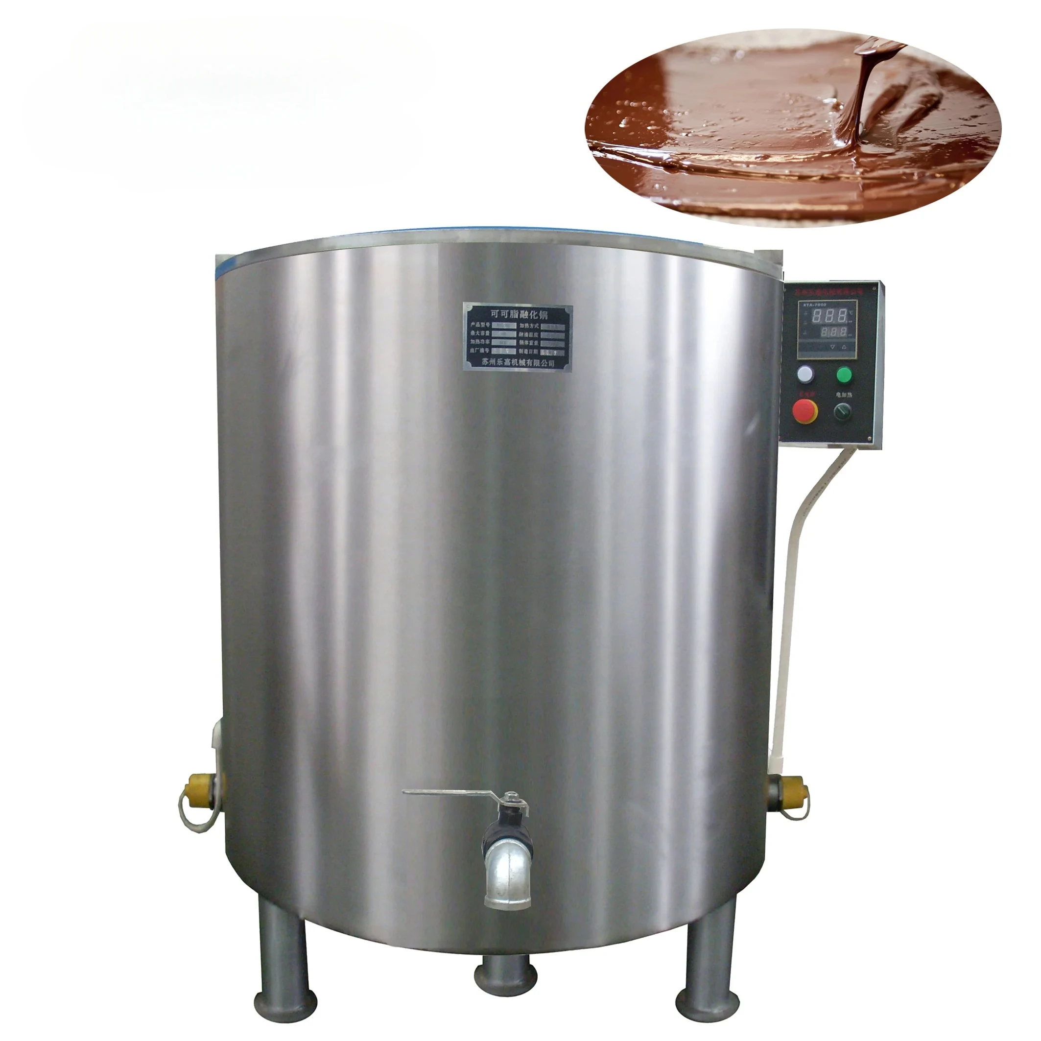 Electric Heated Cocoa Butter Melting Machine Cocoa Mass Melter Chocolate Processing Equipment