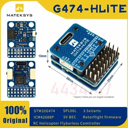 MATEK MATEKSYS G474-HLITE Flight Controller Built-in STM32G474CE/ICM42688-P Mini 30mm For RC HELICOPTER FLYBARLESS Drone