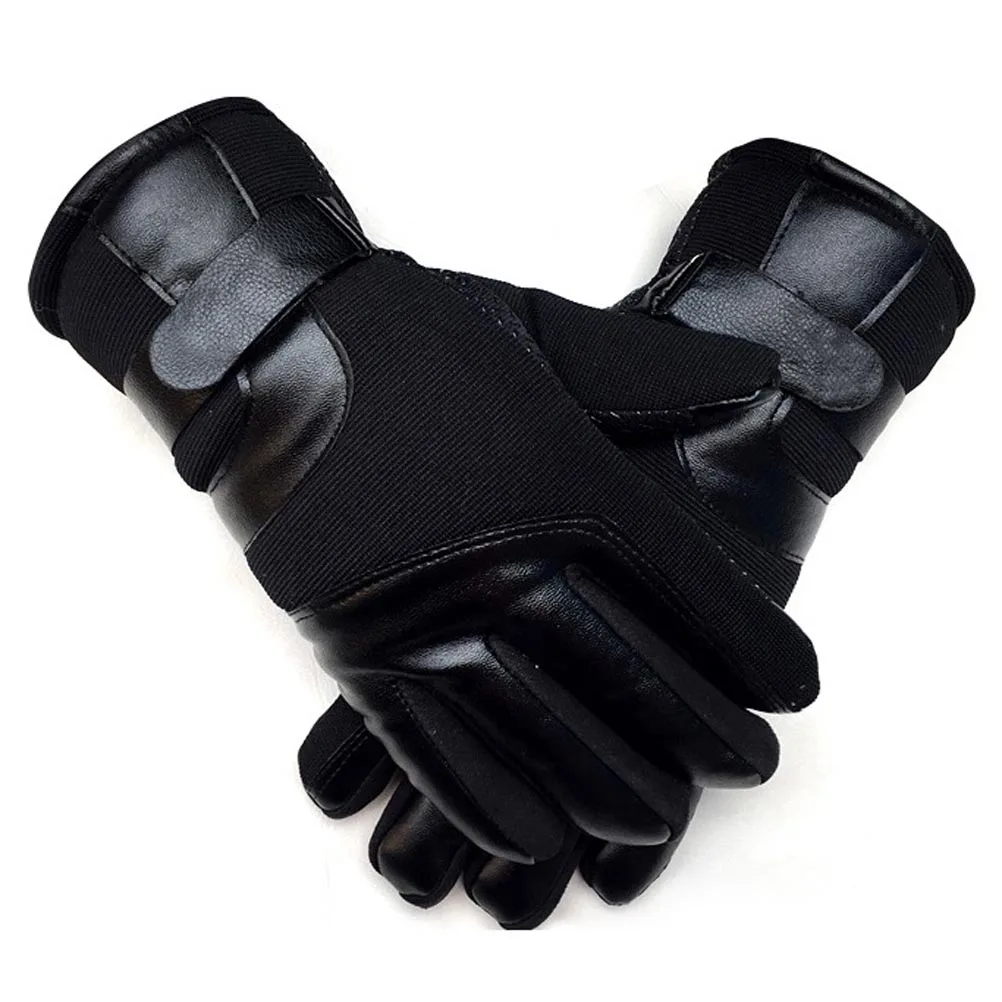 

Men Touch Screen Gloves Winter Black Average Size Warm Windproof Anti-Slip Perfect for Smartphone Use Outdoors