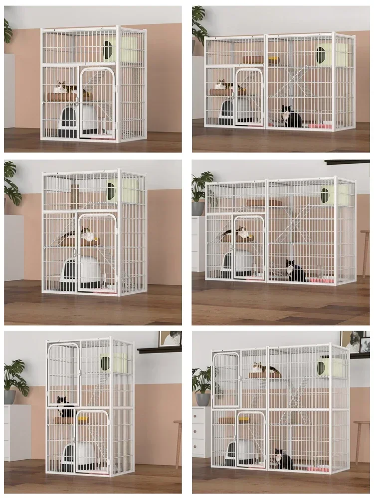 New Storage Rack Cat Cage multilayer Storey Villa Super Cat Climbing Rack Cats Nest House pet cages dogs