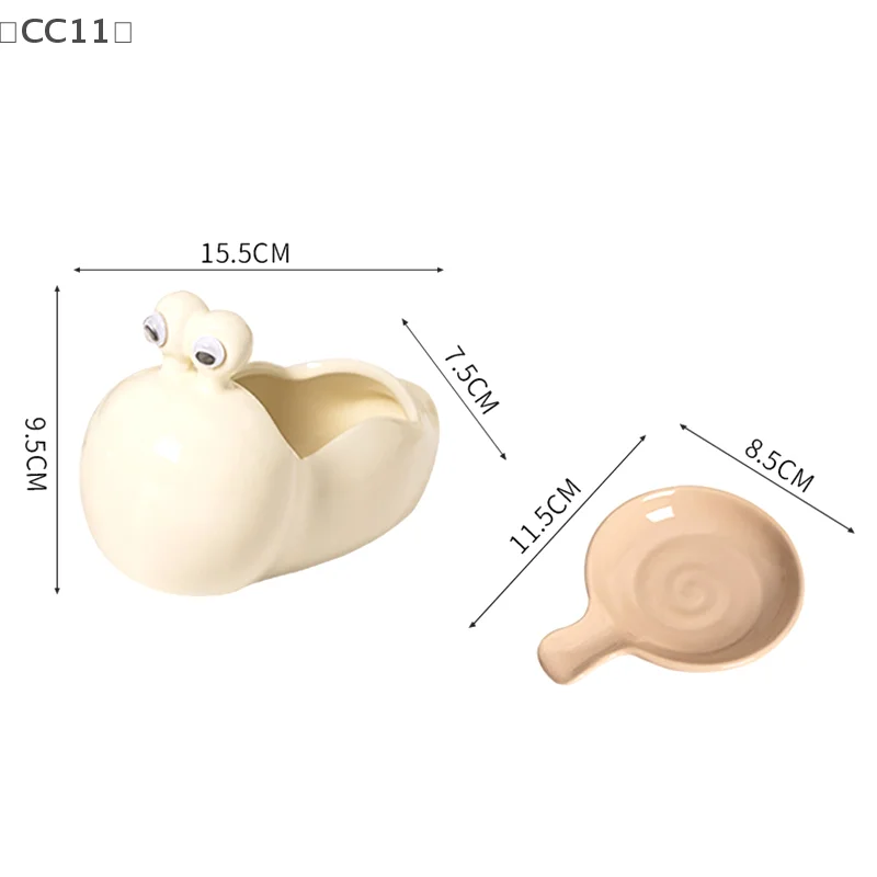 

〔CC11〕1set Kitchen Ceramic Seasoning Vinegar Dish Small Dish Household Flavor Dish Dipping Dish Cute Soy Sauce Dish