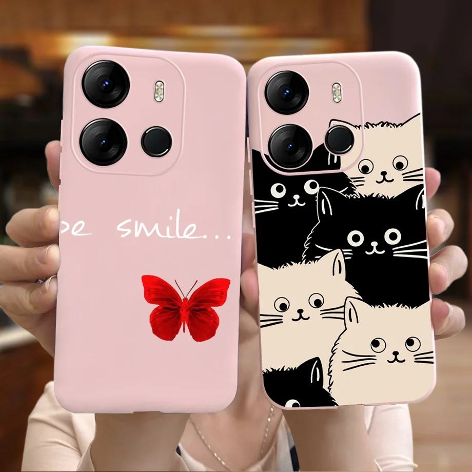 غلاف حماية من السيليكون الناعم لهاتف Tecno Spark GO ، ممتص صدمات أنيق ، Pop 7 Pro ، Pop7 Coque ، Pop 7 ، BF6 ، BF7 ، 2023