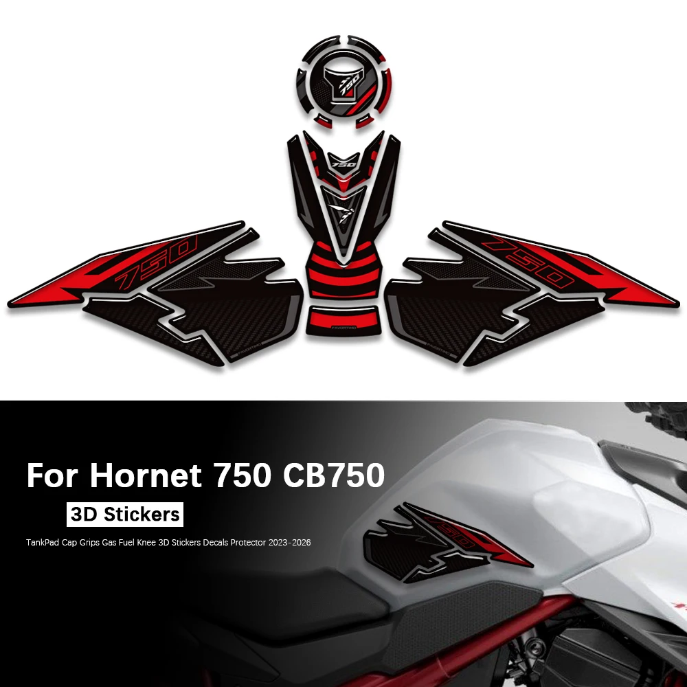 

For Hornet 750 CB750 CB 750 Motorcycle Tank Pad 3D Fuel Tank Pad Sticker Tank Protector Decals CB750 2023 2024 2025 2026