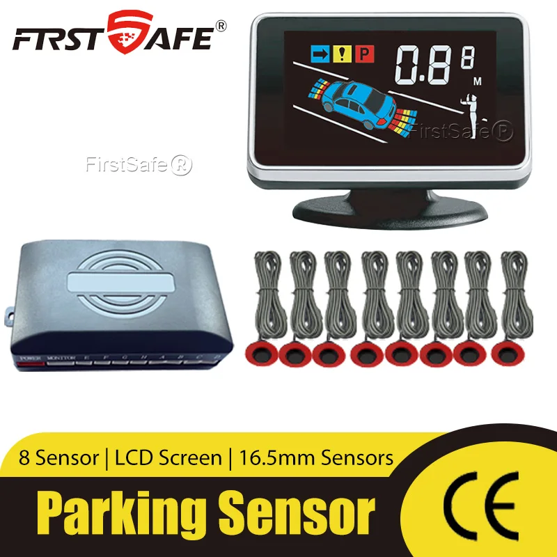 

Parking sensor, reverse radar, multi country voice LED display, 6/8 sensors, radar detection system, backlight display