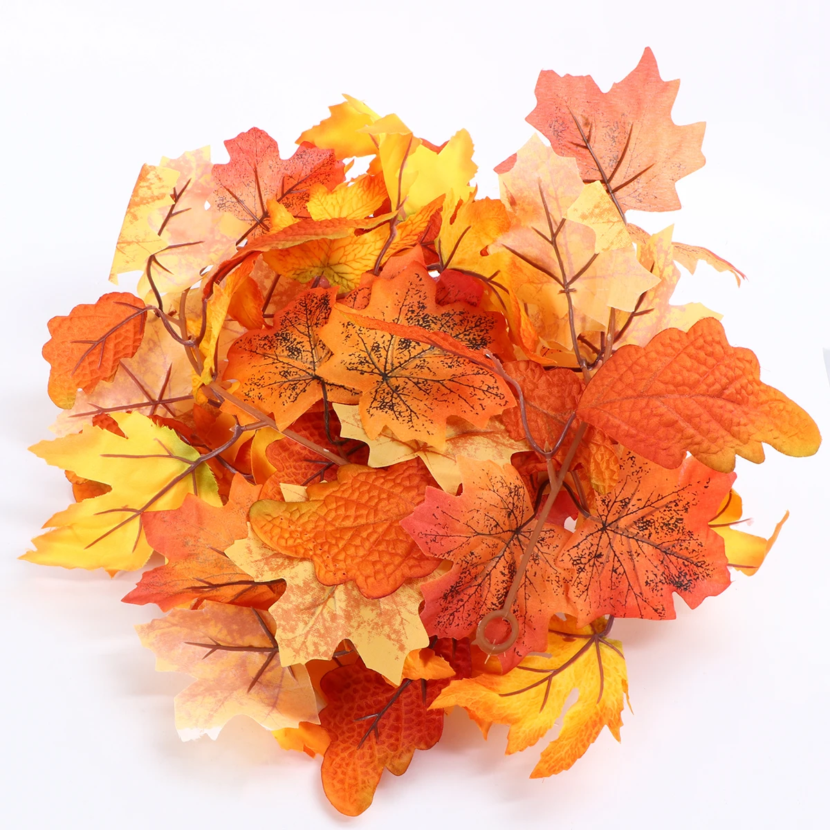 

Simulated Maple Leaf Rattan Fall Decorations Outdoor Halloween Centerpiece Wreath Party Leaves Thanksgiving Baby Home