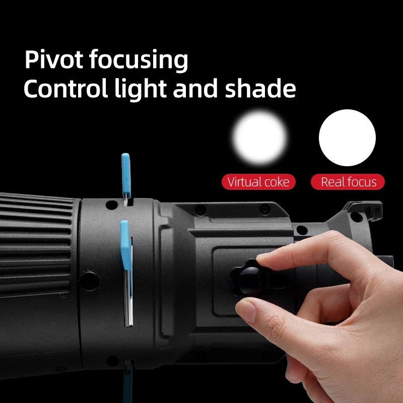 YSKE Well Making Bowens Mount Optical Snoot Photography Light Conical Flash Projector Attachment Spotlight Snoot Kit