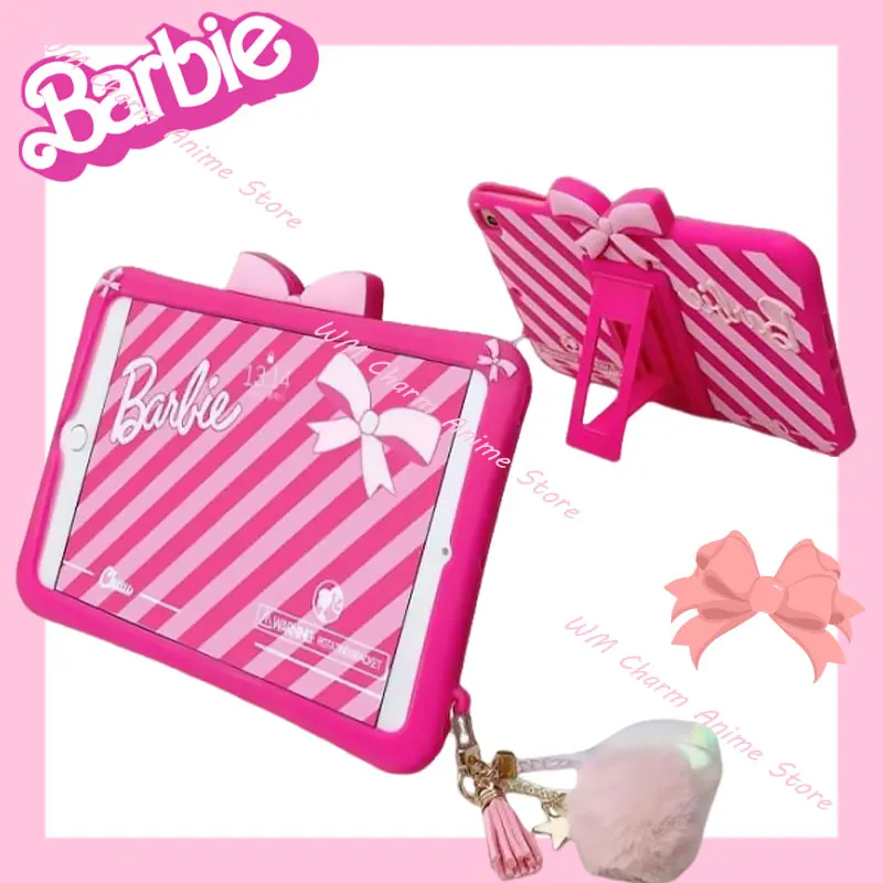 

Bow Barbie Ipad Protective Case for Ipad2020 Ipad Mini5 Kawaii Pink Ipad Air1/2/3 Mini1/2 Ipad Pro Protective Case with Bracket