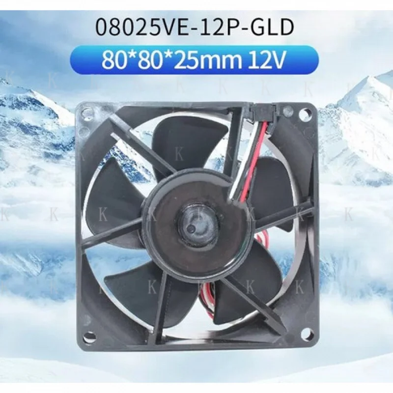 

C 1 шт. для NMB 08025VE-12P-GLD 8025 12 В 0,68 А 3-проводной инверторный водонепроницаемый охлаждающий вентилятор