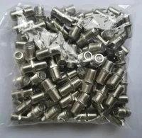 100 Uds conveniente adaptador tipo F acoplador F hembra a F hembra adaptador RG6 RG59 terminales de conector Coaxial para TV/vídeo