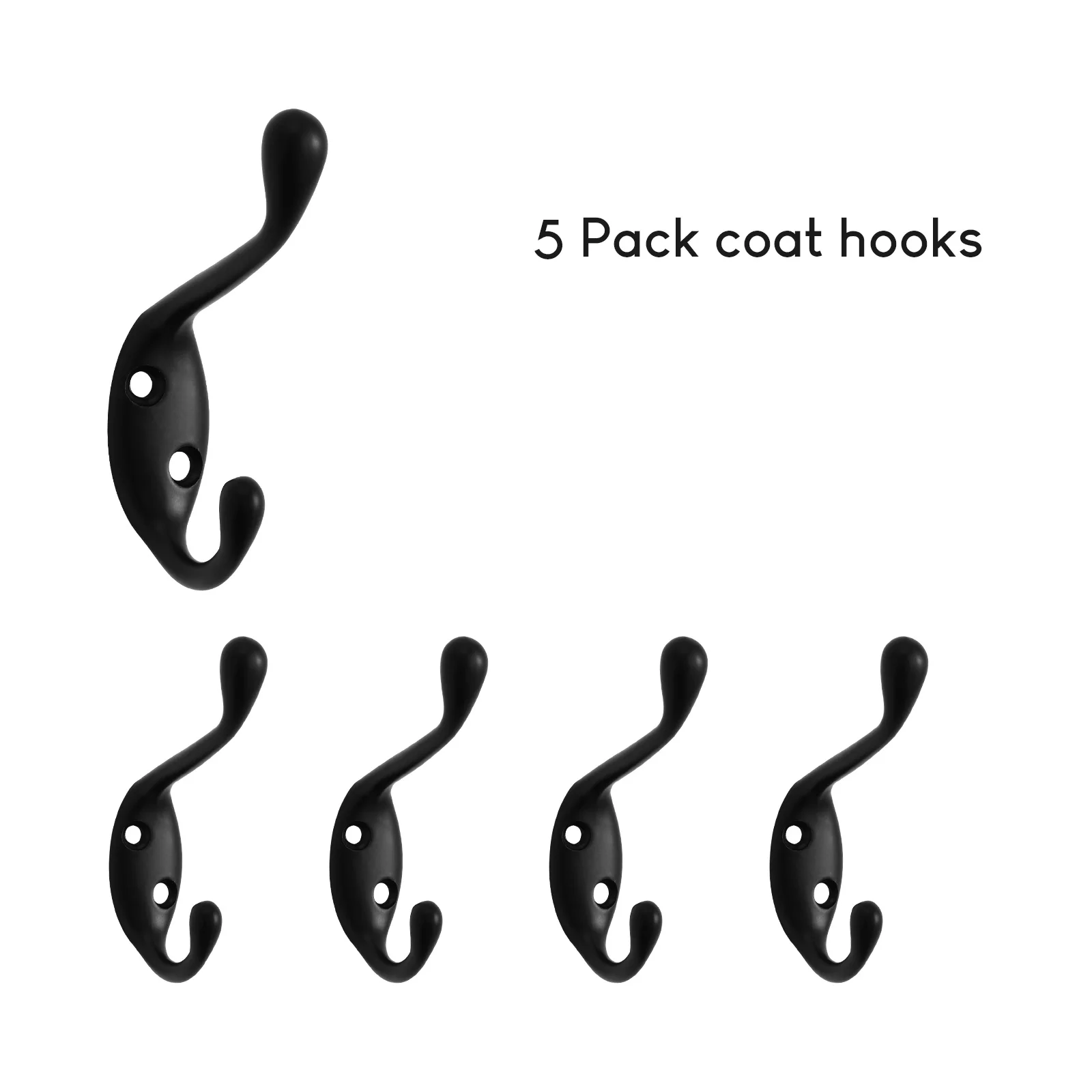 

SARIHOSY 5Pcs Coat Towel Hook for Bathroom Hook Home Storage Wall Hooks Bathroom Kitchen Accessories Wall Hanger