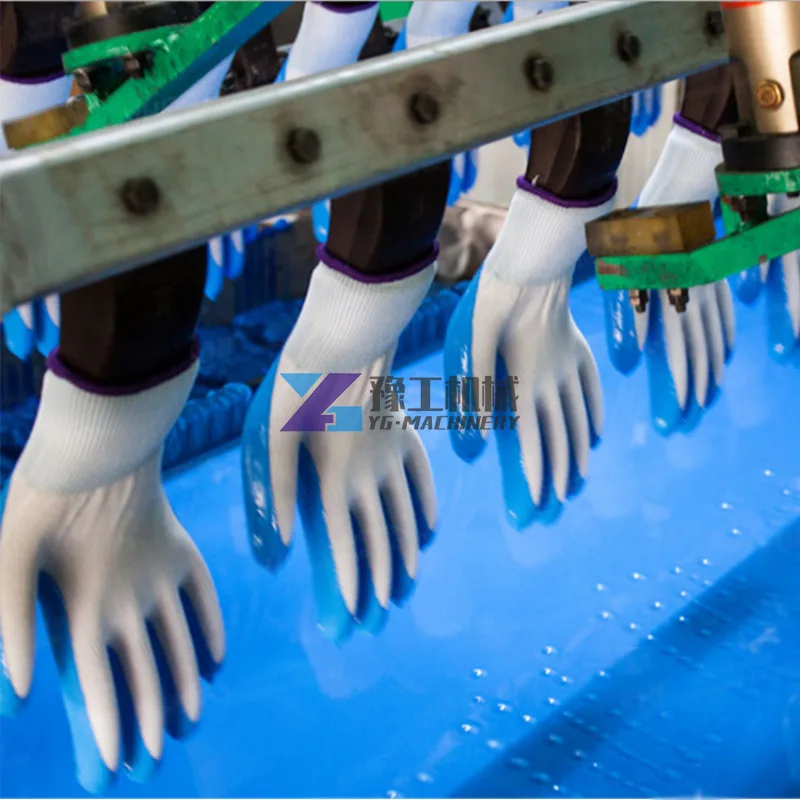 Pu Handschoen Dompelmachine Nitril Half Dompelen Handschoen Machine Pvc Gestippeld Katoen Handschoenen Machine
