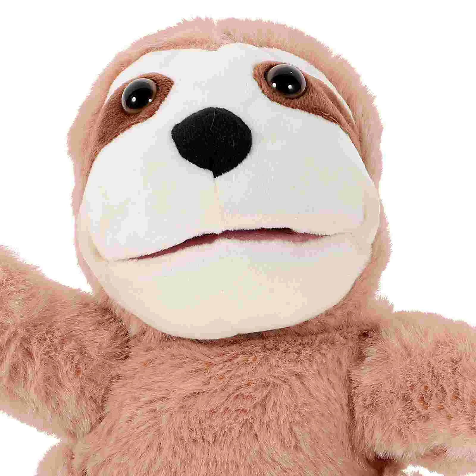 Sloth Hand Puppet Toy Interactive Plush Animal Puppets Cute Toys Cosplay Educational Cotton Child