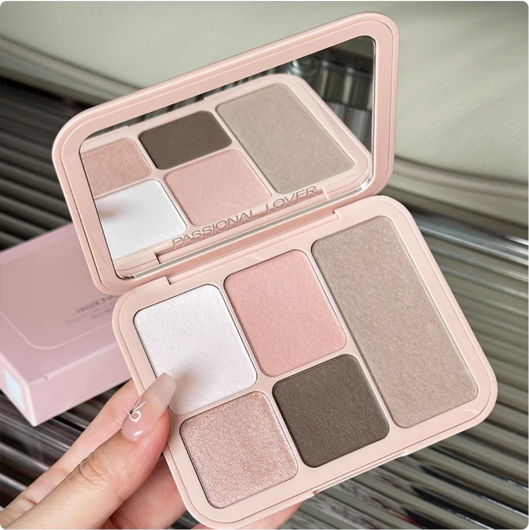 Amante da paixão PL Escultura Contorno Paleta Sombra/Fard/Resaltador Versátil Multiuso Maquiagem Facial Cosméticos