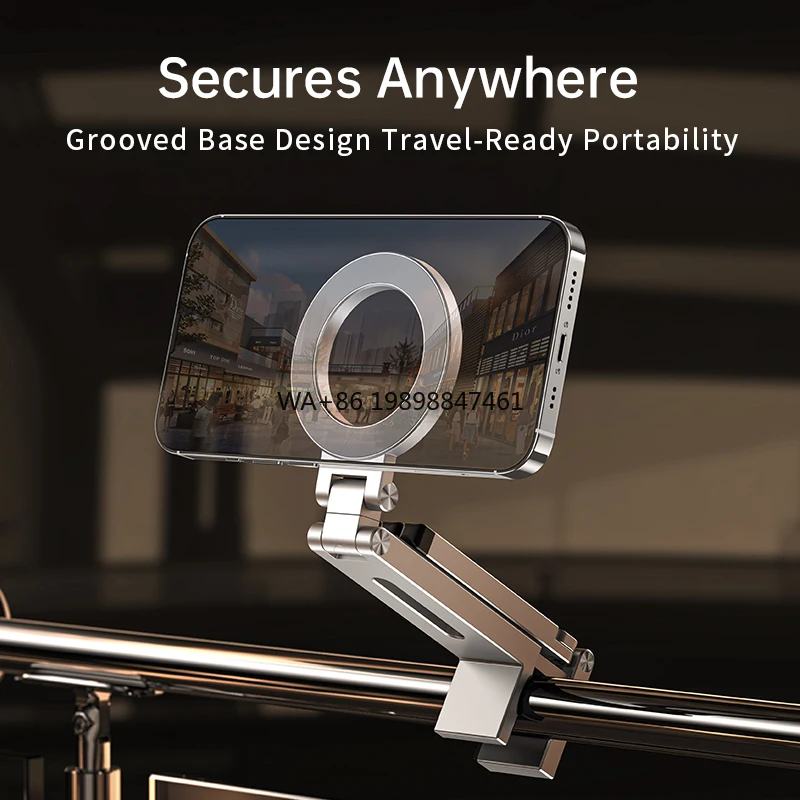 

Custom Logo Innovative Tripod Phone Holder Adjustable Tripod Stand 360 Rotating Car Mobile Magnetic Cellphone Holder