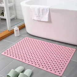 PVC shower mat kitchen bathroom supplies super porous large bathroom mat non-slip bathtub strong suction and mildew resistant