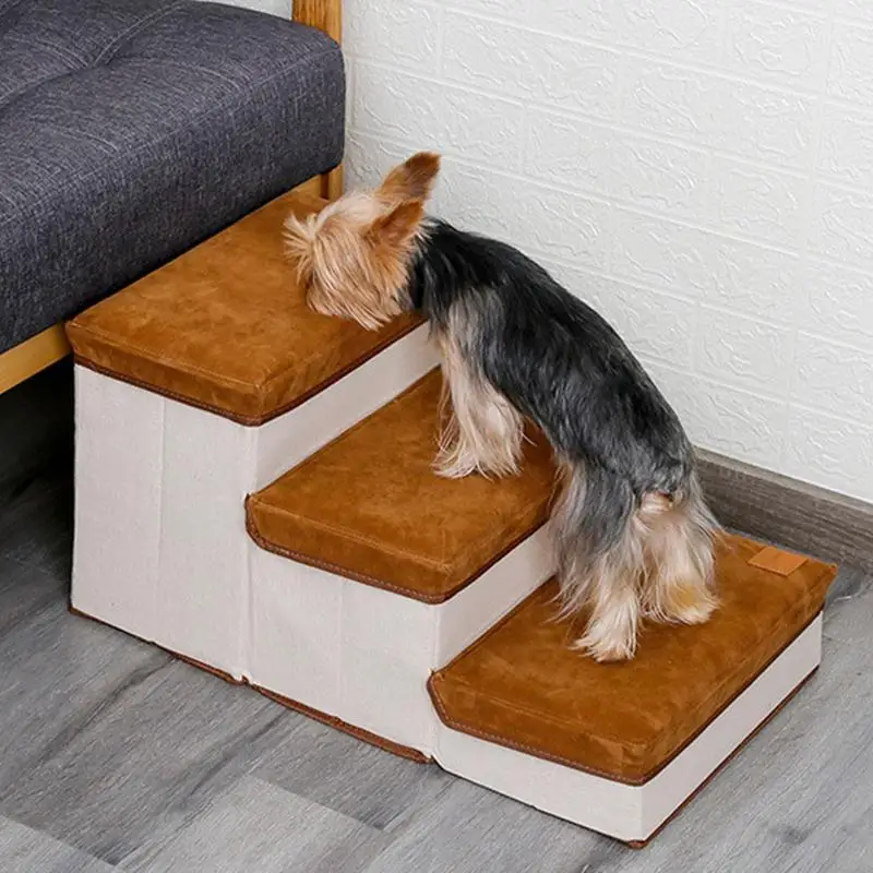 Pet Dog Stairs High Quality Simple And Modern Foldable Storage Case Non-Slip Safety Ramps Puppy Climbing Ladder Pets Supplies