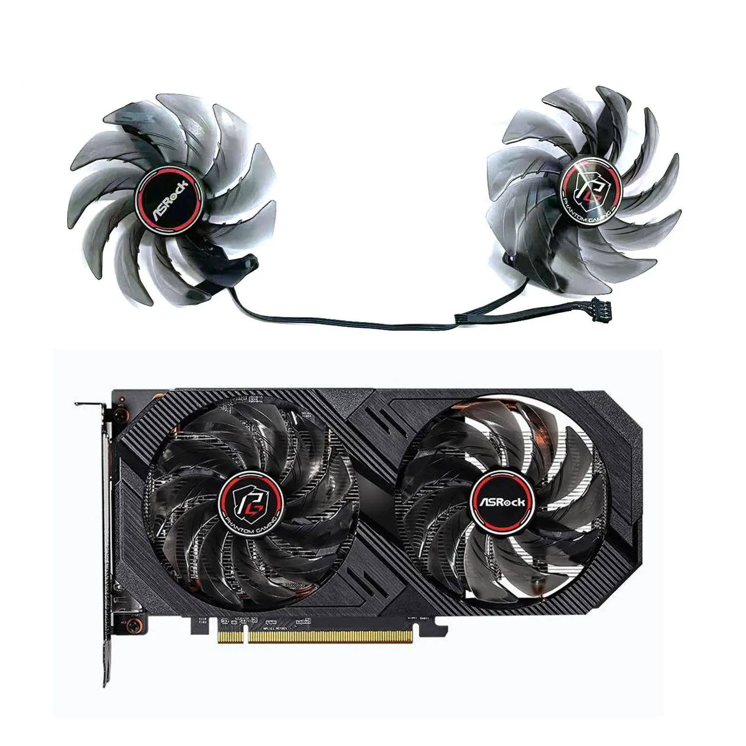 

for ASRock Radeon RX 6500 XT Phantom Gaming D 4GB OC graphics card 85MM 4PIN FDC10H12S9-C GPU FAN