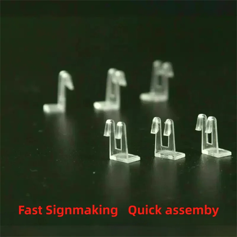 

5000 PCS Transparent Back Board with Quick Assembly Plastic Buckle for Channel Letter Sign Installation