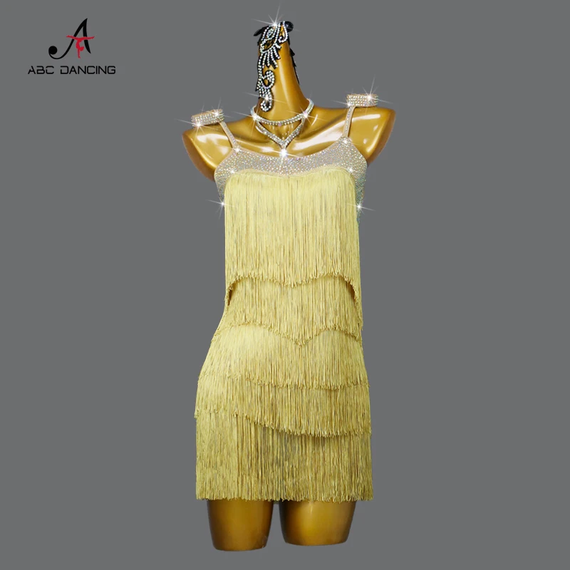 2024 Latin Dance Tassel Dress Sexy Female Competition Prom Costume Girl Party Skirt Ballroom Practice Wear Stage Line Suit Sport