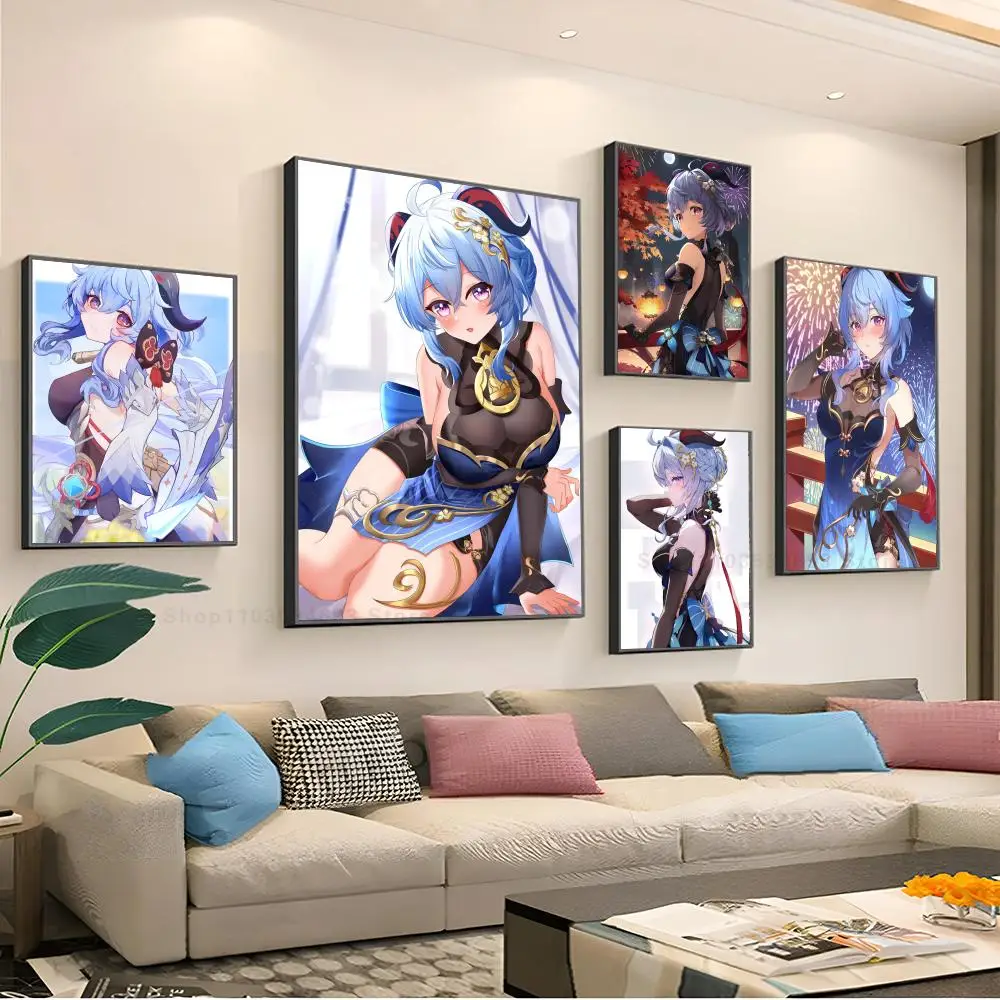 

Anime Genshin Impact Ganyu Poster Paper Print Home Living Room Bedroom Entrance Bar Restaurant Cafe Art Painting Decoration