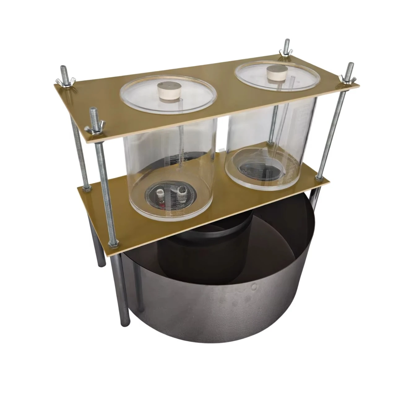 

Measuring the Rate of Infiltration of a Liquid Double Ring Infiltrometer Field test Equipment