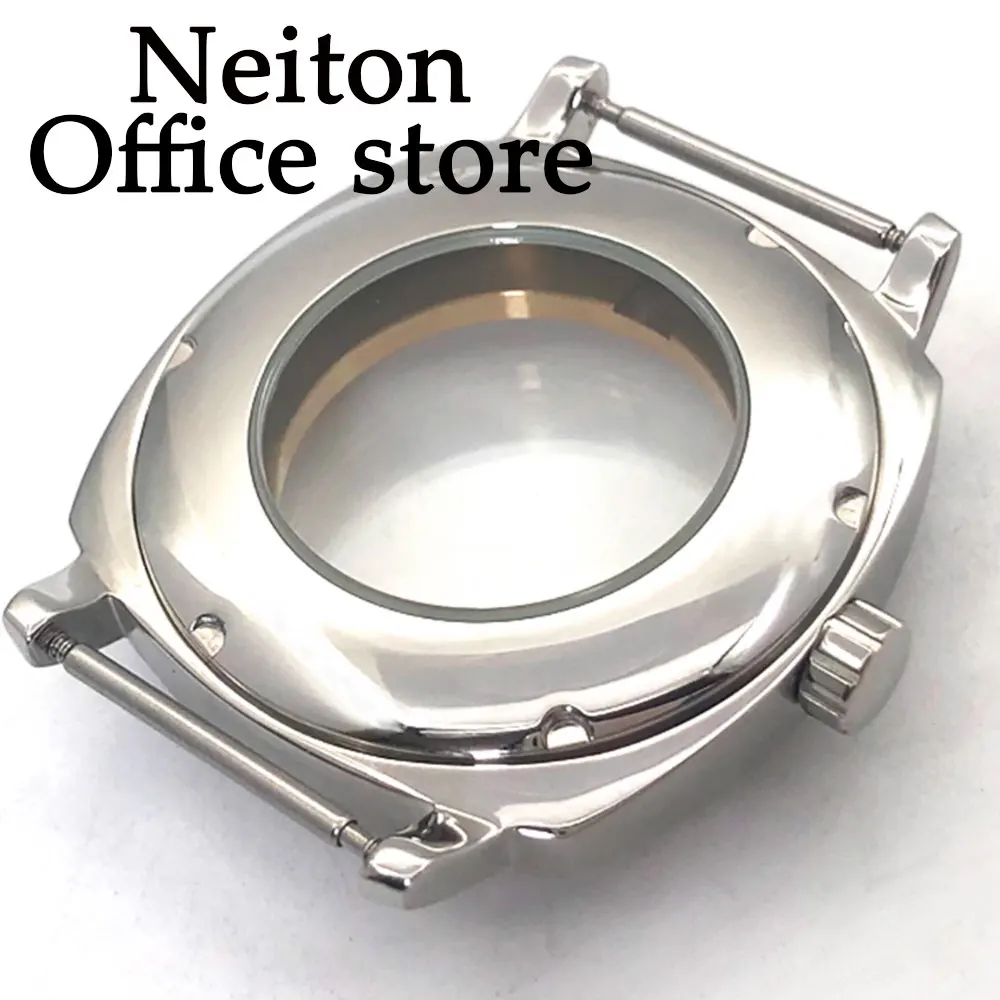 NEITON 42mm silver black rose gold stainless steel case fit NH35 NH36 ETA2836 Miyota8205 8215 821A Mingzhu DG2813 3804 movement