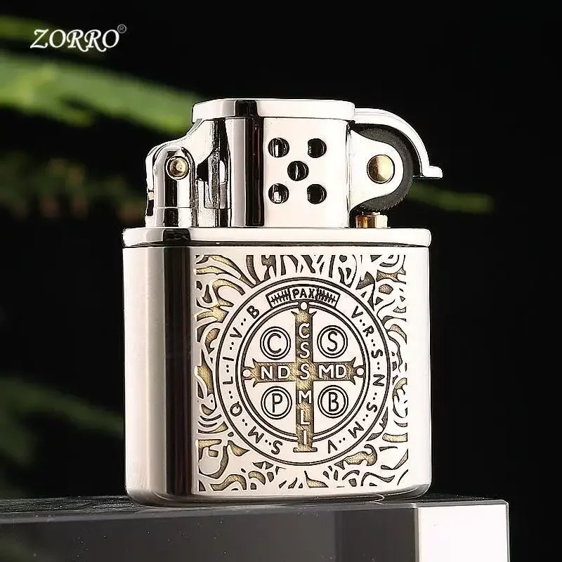 زورو الأبيض النيكل قسطنطين يندبروف الكيروسين أخف وزنا محفورة بشكل رائع أنماط متعددة الرجال الراقية ولاعة