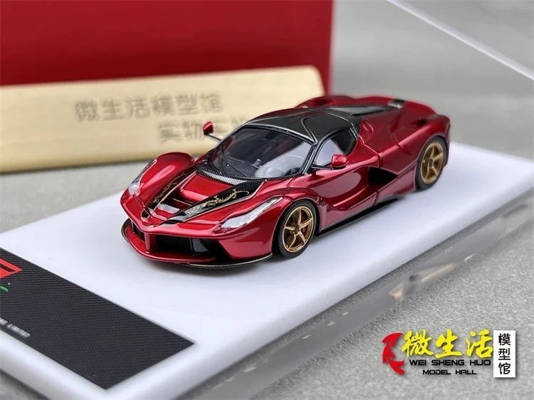 Newly Stocks DMH 1:64 Resin Model Car La Fe Ra Ri Dragon Metallic Red In 2024 Limited Edition