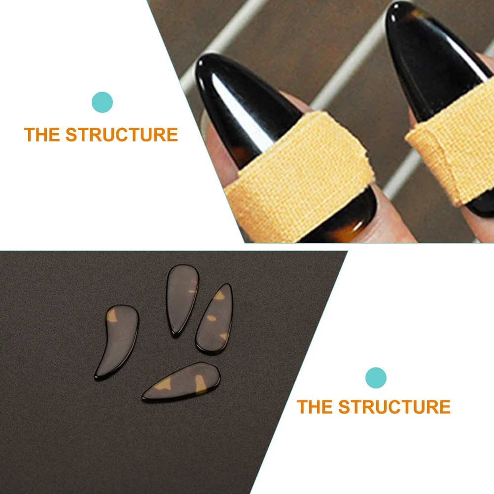 

8 Pcs Piano Pick Musical Accessories Finger Picks Zither Nails Protectors Fingertip Protection Covers