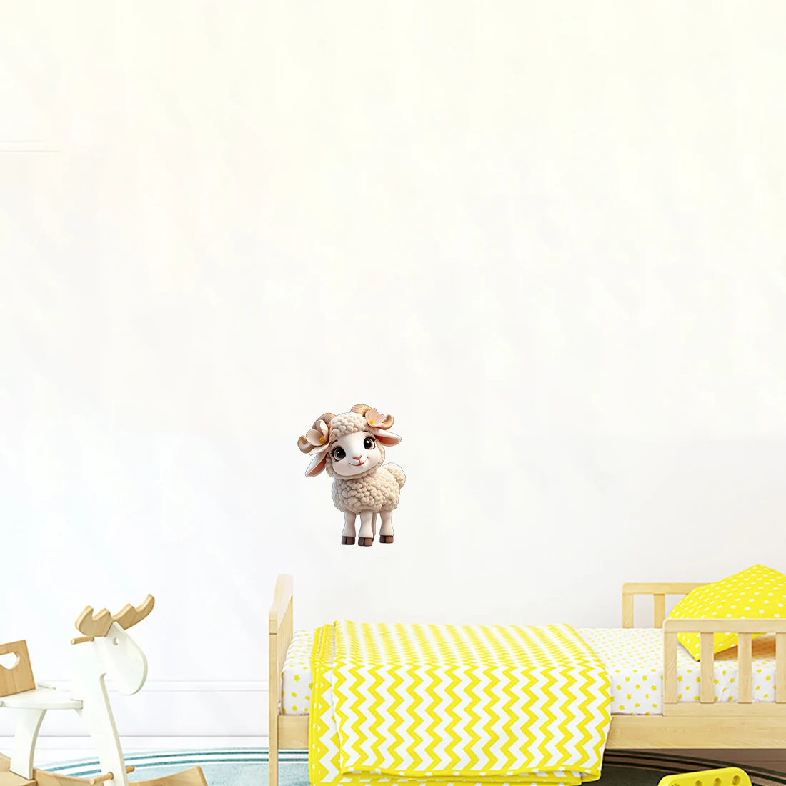 Three Ratels CG237 lovely Cartoon lamb animal wall stickers for children's bedrooms decoration IPAD decals car sticker