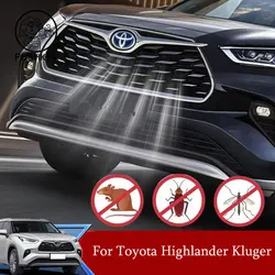 Car Front Grille Insert Net Insect Screening Mesh Water Tank Protection For Toyota Highlander Kluger XU70  2021 2022 2023