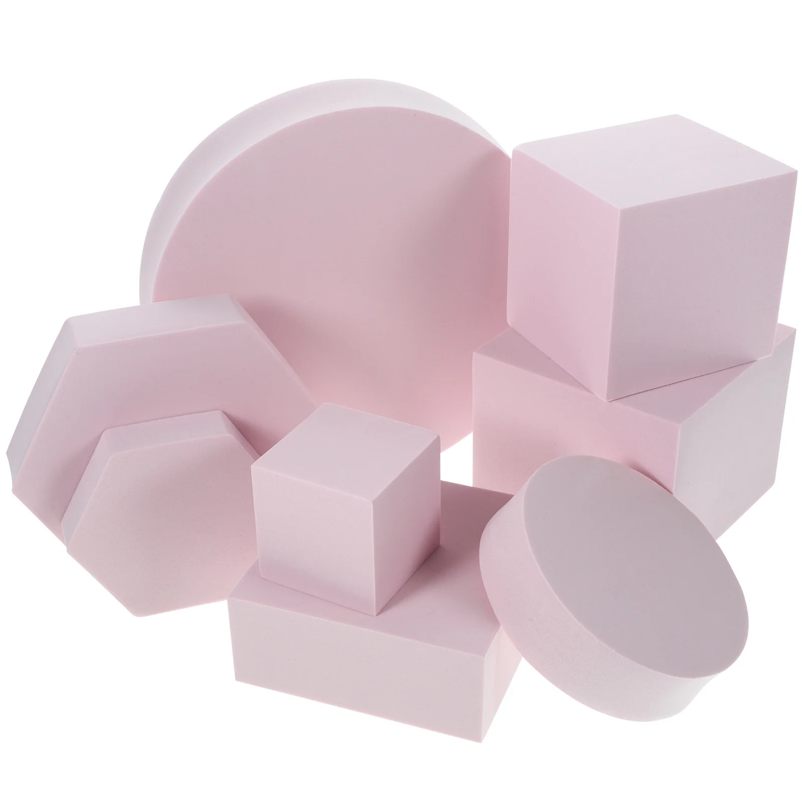 

8Pcs Cube Photo Props Set Stylish Geometry Decor for Cosmetics Jewelry Photography Shoots Product Display Backdrops