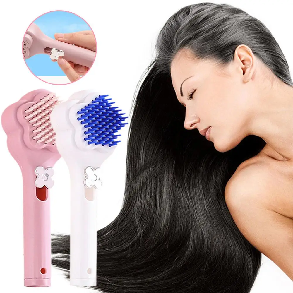 Fashion Anti-winding Retractable Massage Comb Anti-static Self-cleaning Cleaning Comb Styling Comb Tools Magic Hairdressing A5u9