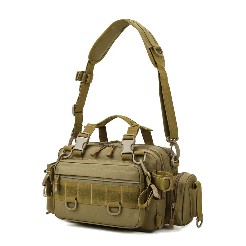 Large Capacity Fishing Waist Bag Men's Outdoor Camouflage 2024 NEW Bag Crossbody Mountaineering Multi-purpose Fishing Rod Bag 가방