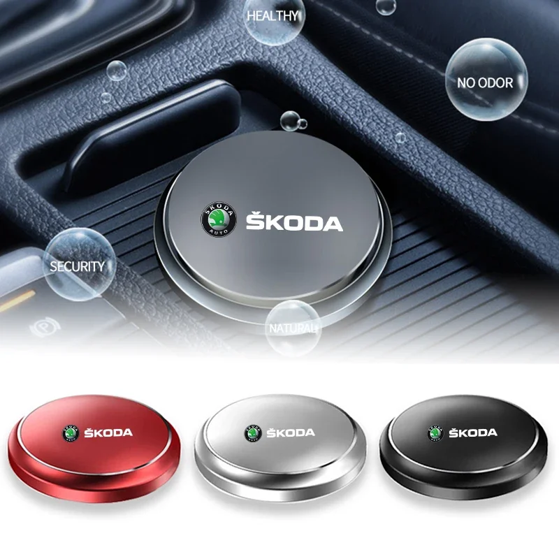 2Pc Car Interior Freshener Aromatherapy Perfume Decor for Skoda Octavia Rapid Kodiaq Karoq Superb Fabia Kamiq VisionS Car Solar