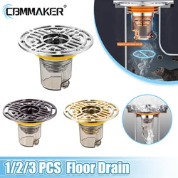 마그네틱 자체 폐쇄 냄새 방지 및 곤충 방지 바닥 배수구 코어, 차단 방지 필터 스크린, 욕실 변기 하수구 샤워 배수구