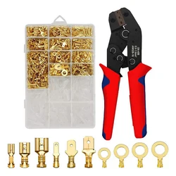 315pcs Male Female Wire Box Insulated Cable Connector 2.8/6.3mm Electrical Crimp Terminals Termin Spade Connectors Assorted Kit