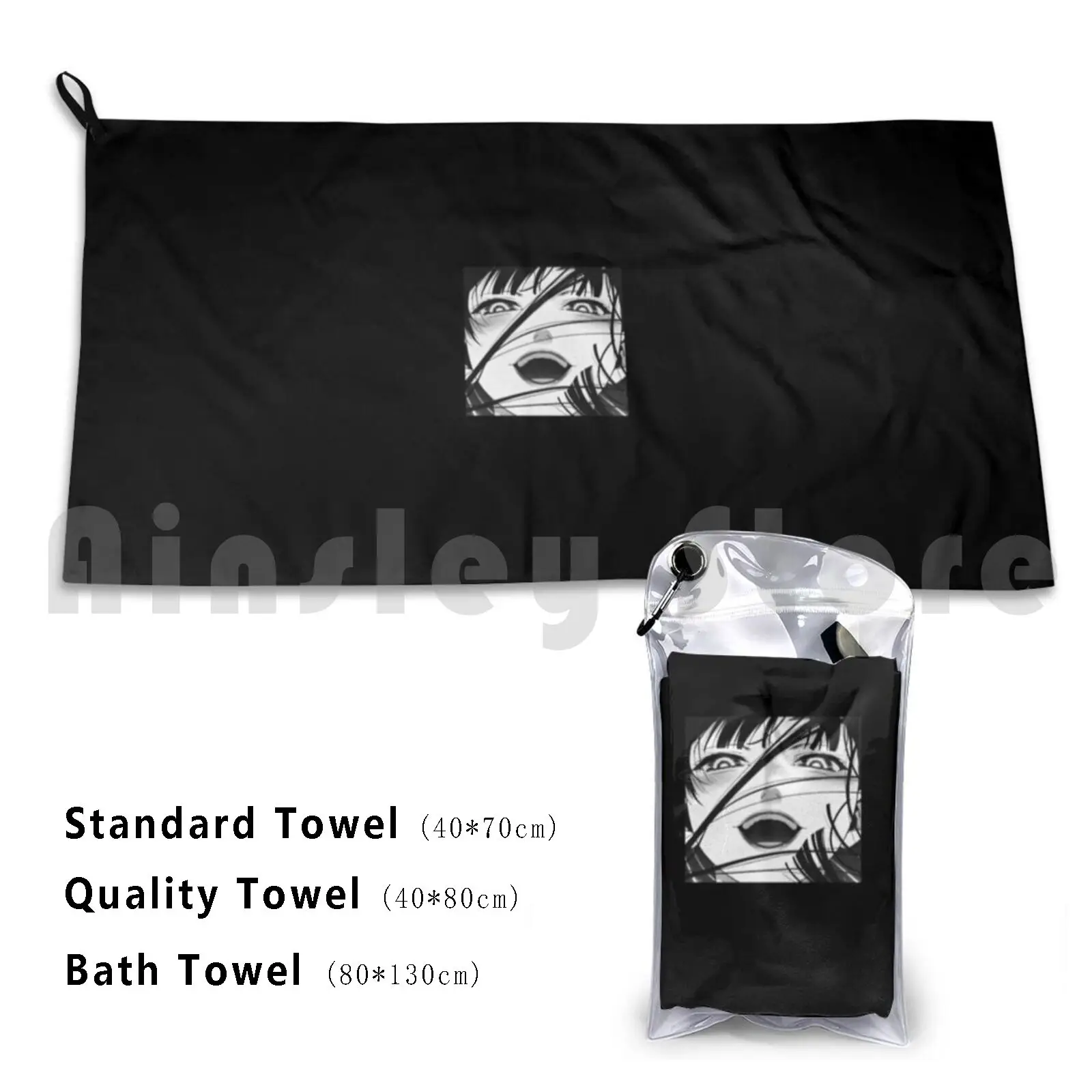 

Excited Girl Anime Bath Towel Beach Cushion Excited Anime Girls Hentai