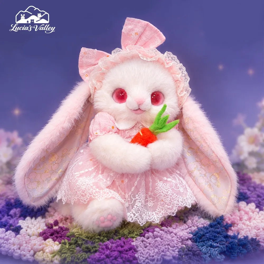 Rosa Naya Rabbit Lucia Valley Original handgefertigte, hochwertige, duftende Plüschpuppe für Mädchen, exquisite Tischdekoration, Geburtstagsgeschenke