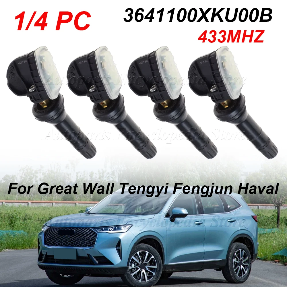 

1/4 шт. для Great Wall Tengyi Fengjun 5 7 Haval H2 H5 H6 H7 M6 3641100XKU00B TPMS датчик давления в шинах 433 МГц