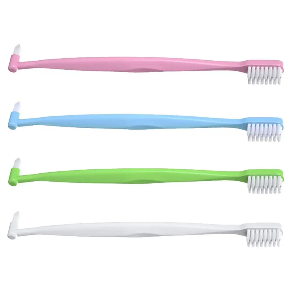 4 Pcs Double Headed Toothbrush Ergonomic Toothbrushes Compact Tapered Human Body Daily Pp Double-headed