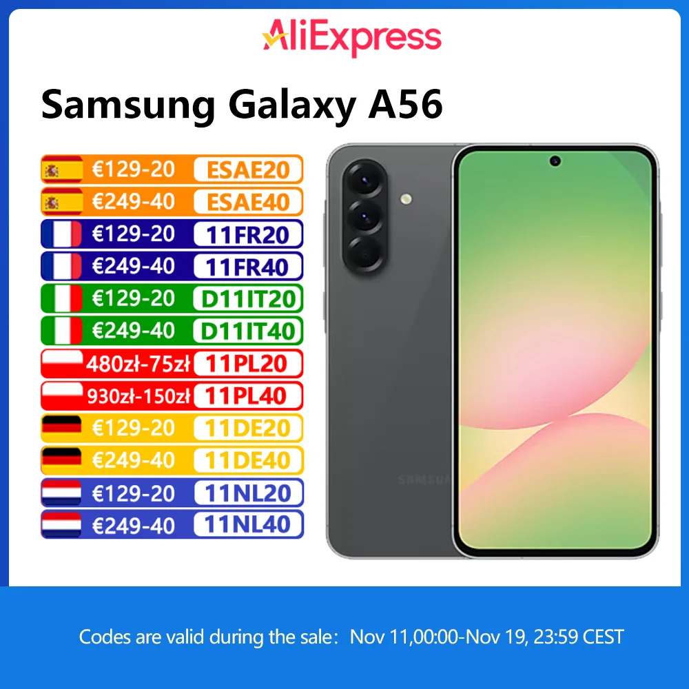 هواتف سامسونج جالاكسي A56 5G الذكية ، ثماني النواة ، ، ، من من من من نوع سامسونج جالاكسي ، وكاميرا 50 ميجا بكسل ، و IP67 #1