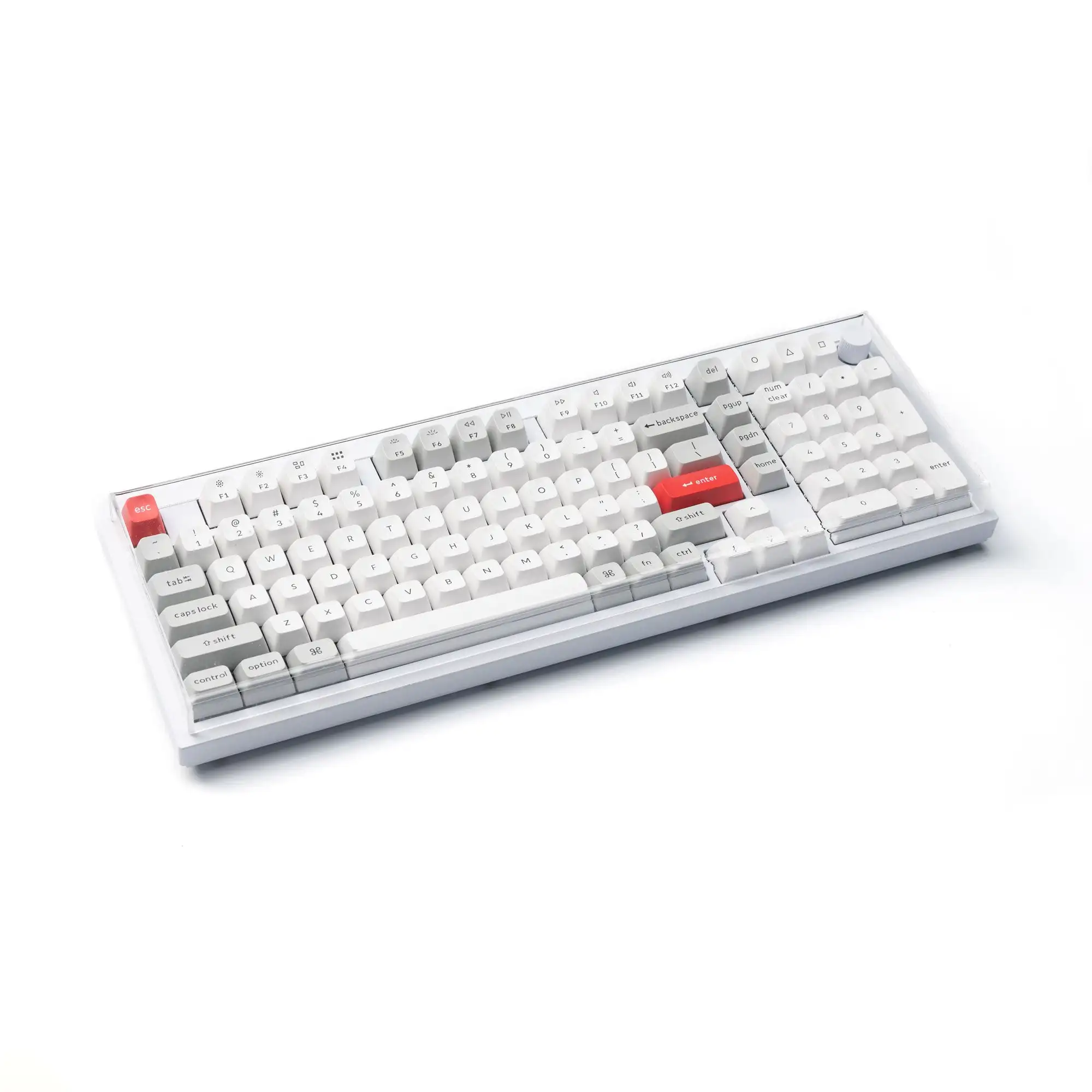 Acrylic Mechanical Keyboard Dust Cover for Keychron Custom Keyboard Waterproof Prevent Pet Treading