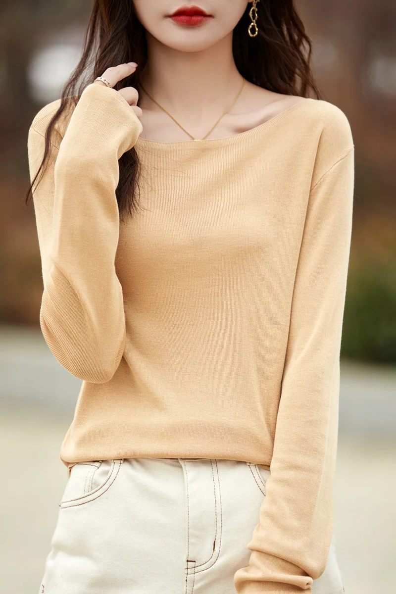 Spring/summer 2024 women's clothing color pullover turtleneck bulky sweater Korean fashion jacket sweater