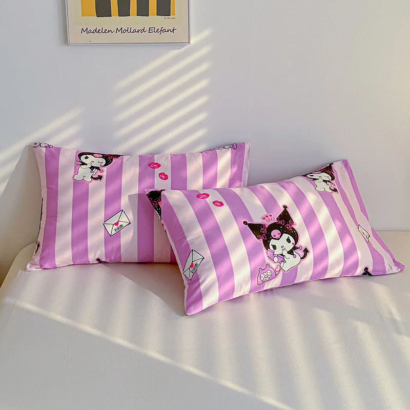 

1Pcs Hello Kitty Cinnamoroll Anime Kawaii Sanrio Cotton Pillowcase Cute Kuromi My Melody Cartoon Children Pillow Cover Gifts